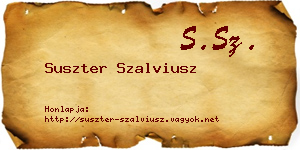 Suszter Szalviusz névjegykártya